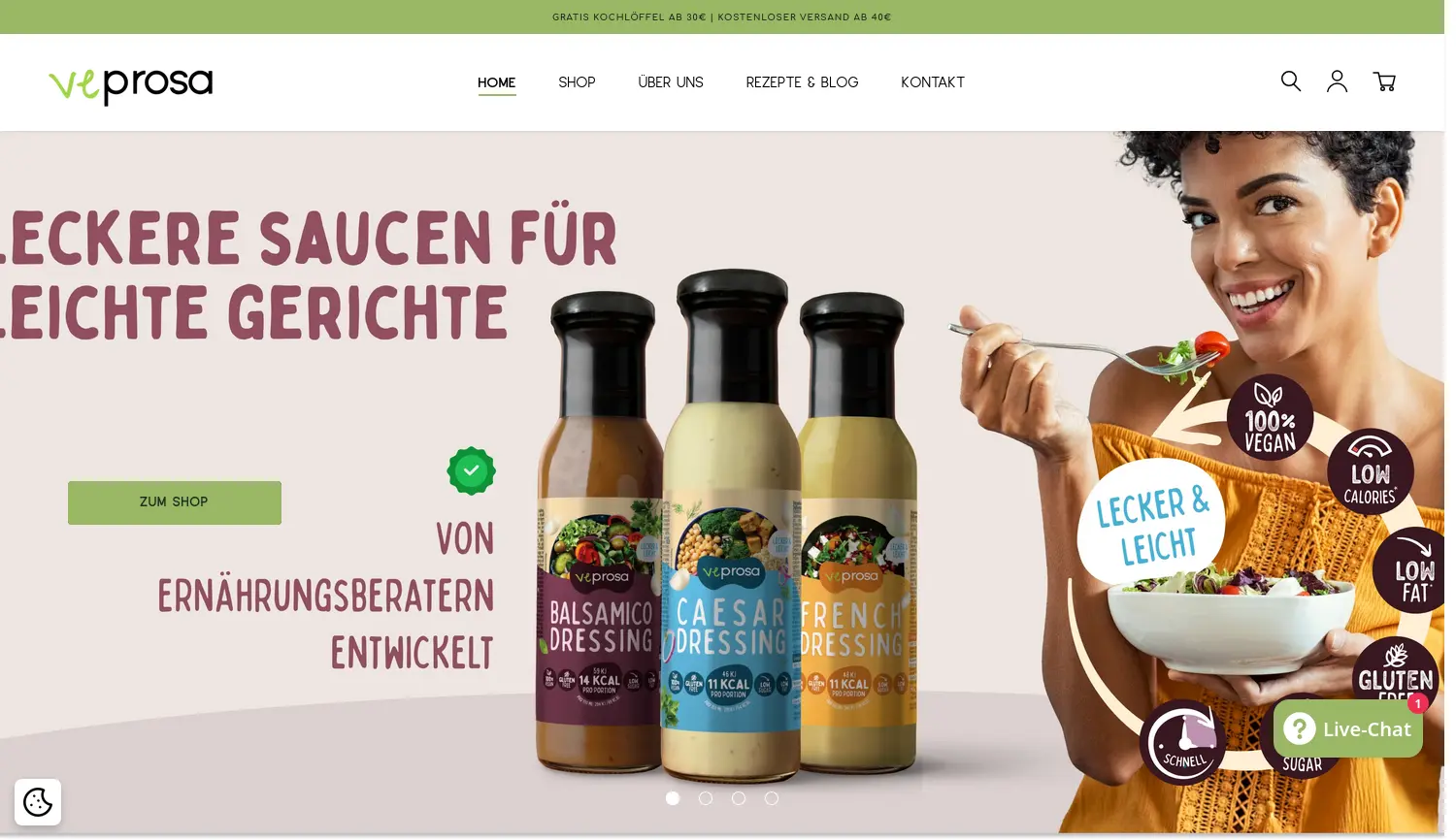 Website der Firma veprosa