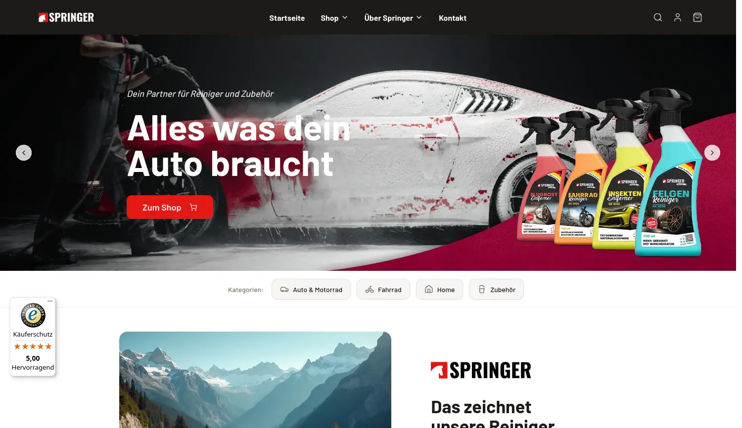 Website der Firma Semexo OHG