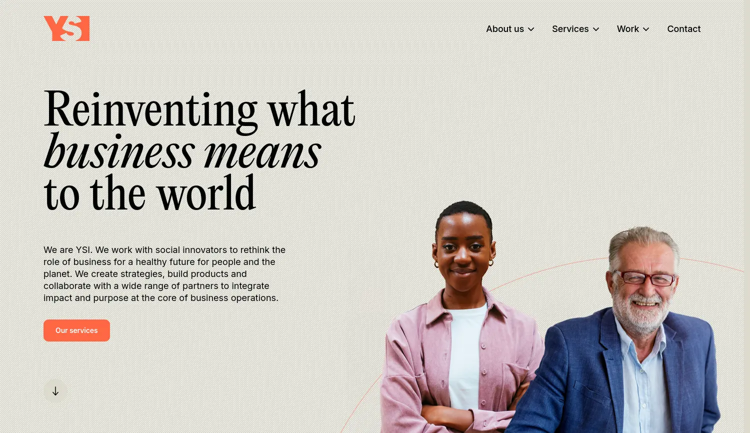 Website der Firma Yunus Social Business GmbH