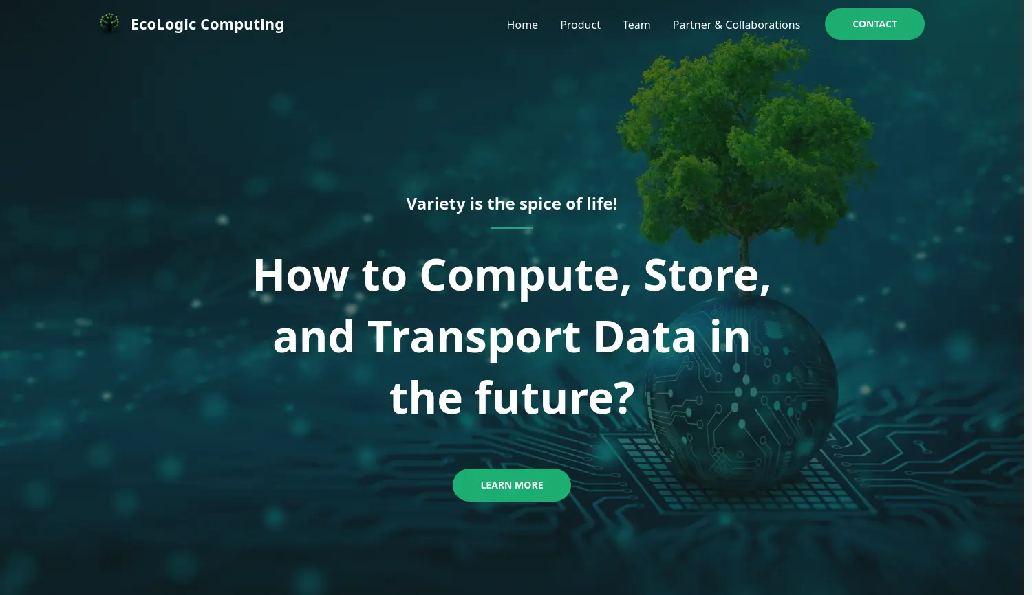 Website der Firma Ecologic Computing GmbH