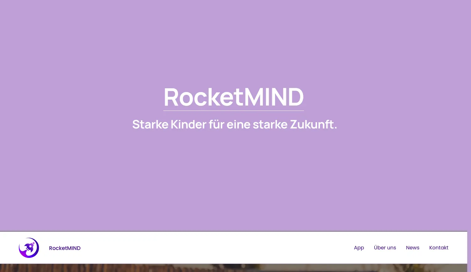 Website der Firma RocketMIND