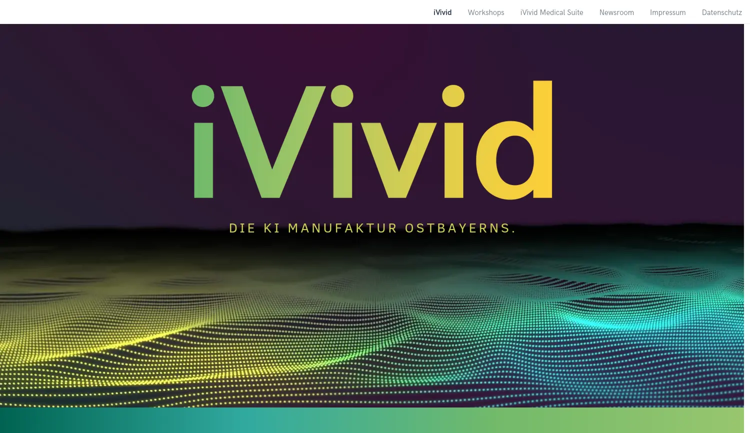 Website der Firma iVivid GmbH