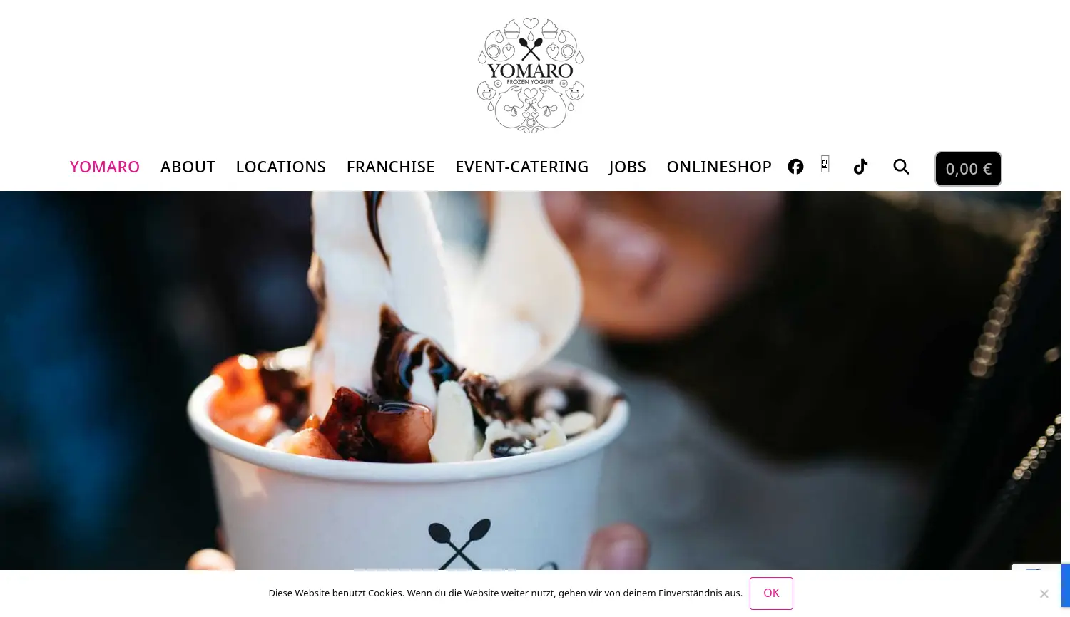 Website der Firma YOMARO Freundeskreis GmbH & Co. KG