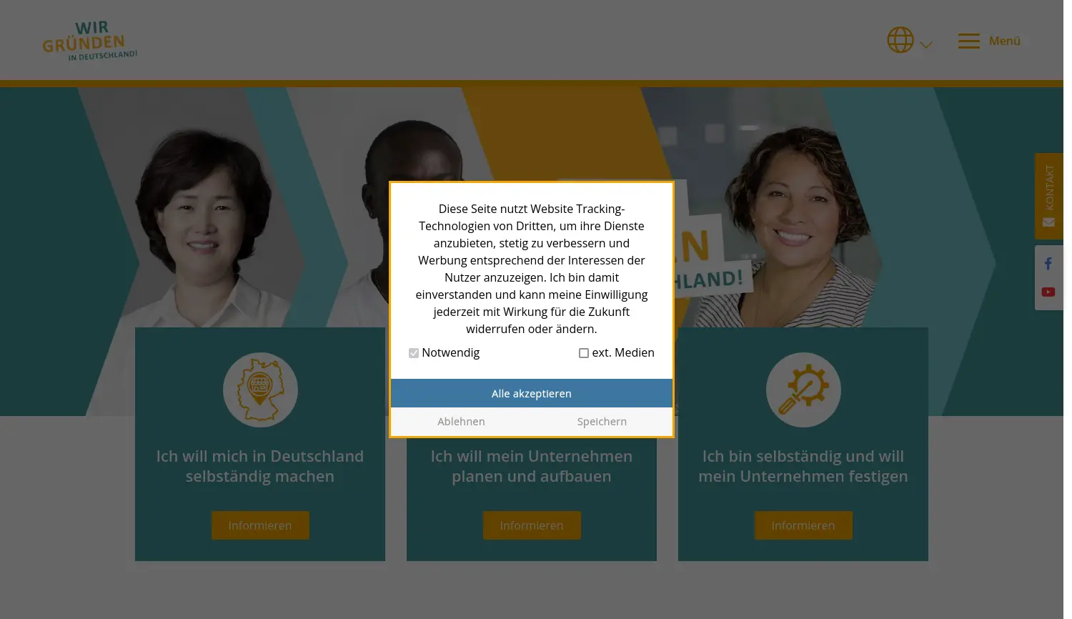 Website der Firma Initiative für Gelingende Inklusion e.V.