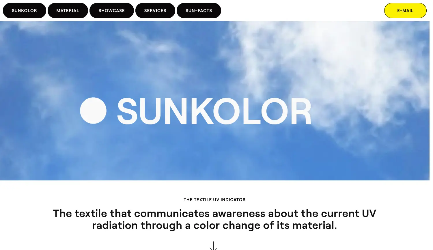 Website der Firma Panorama Fabrics