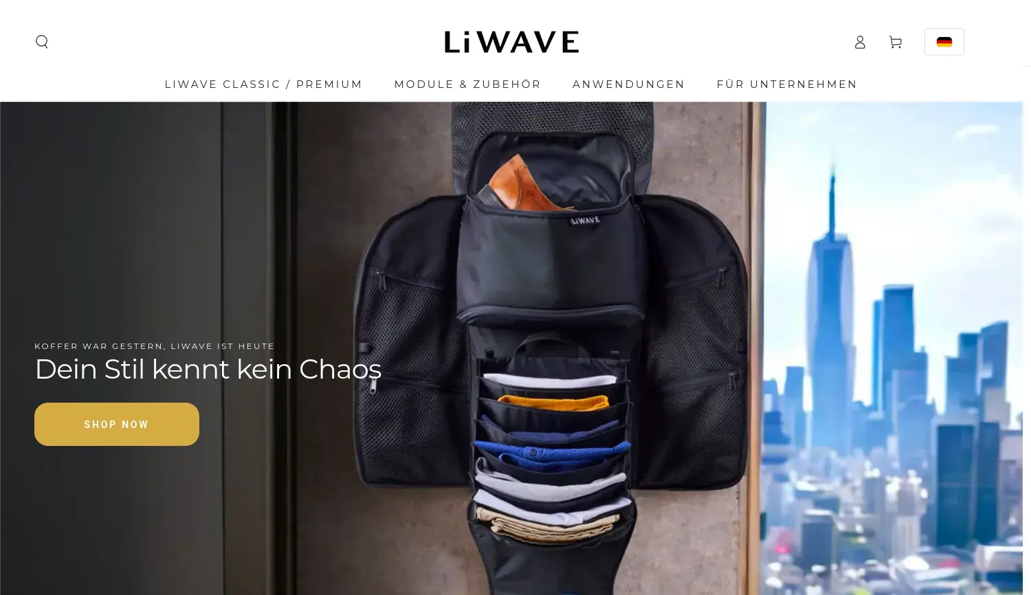 Website der Firma LiWAVE GmbH