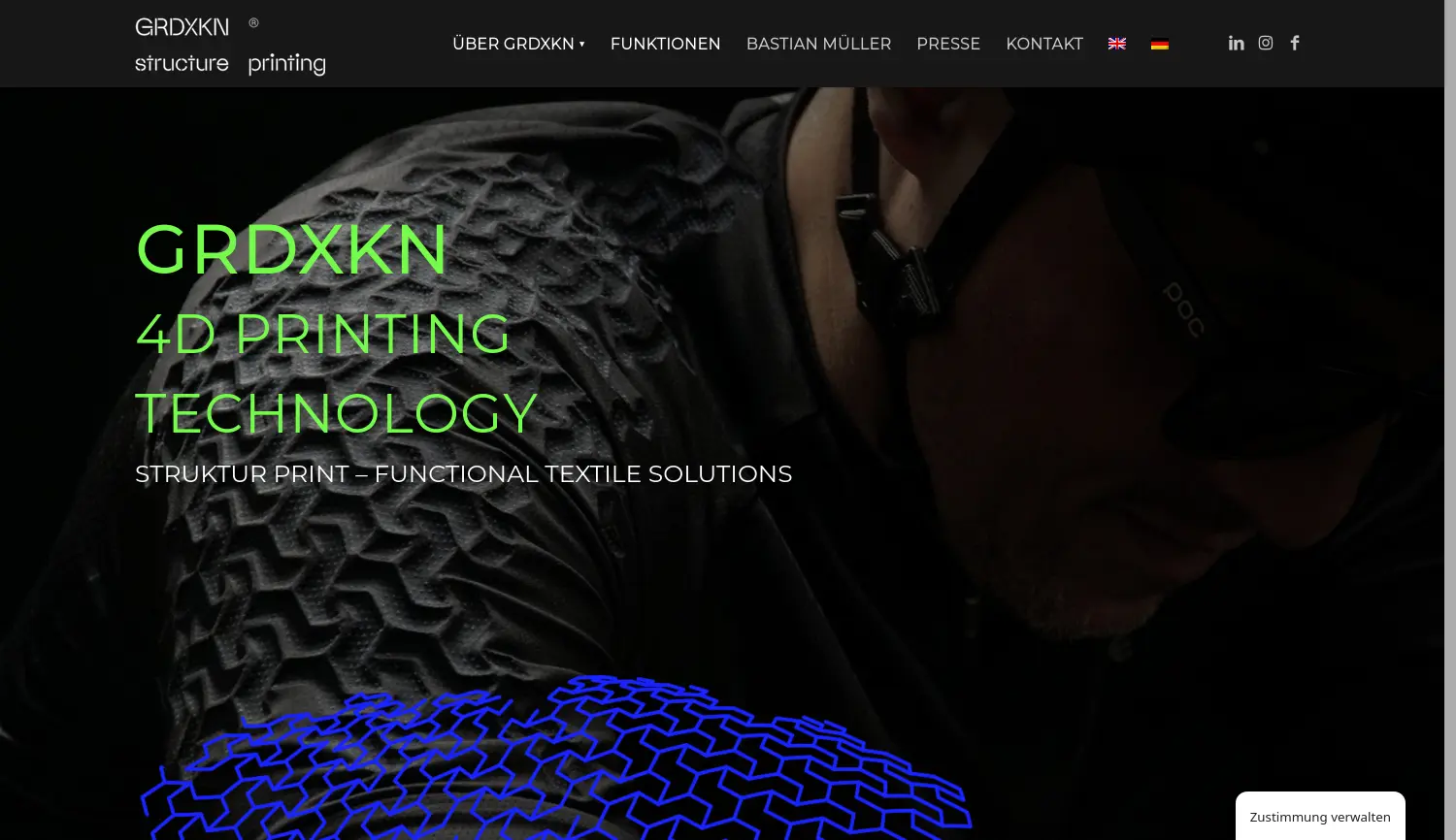 Website der Firma Bastian Müller