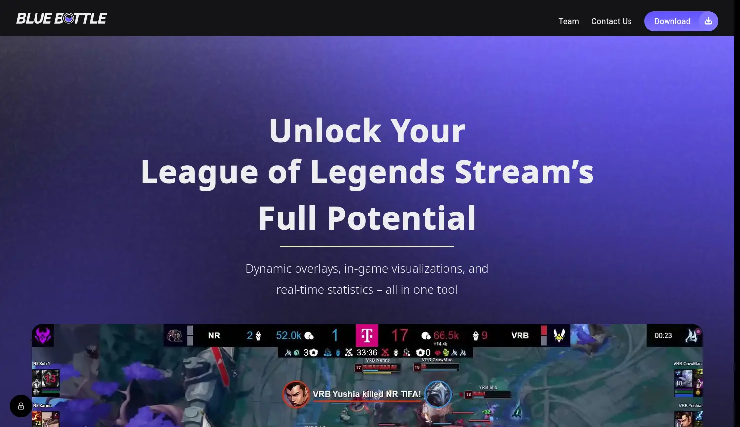 Website der Firma BlueBottle GmbH