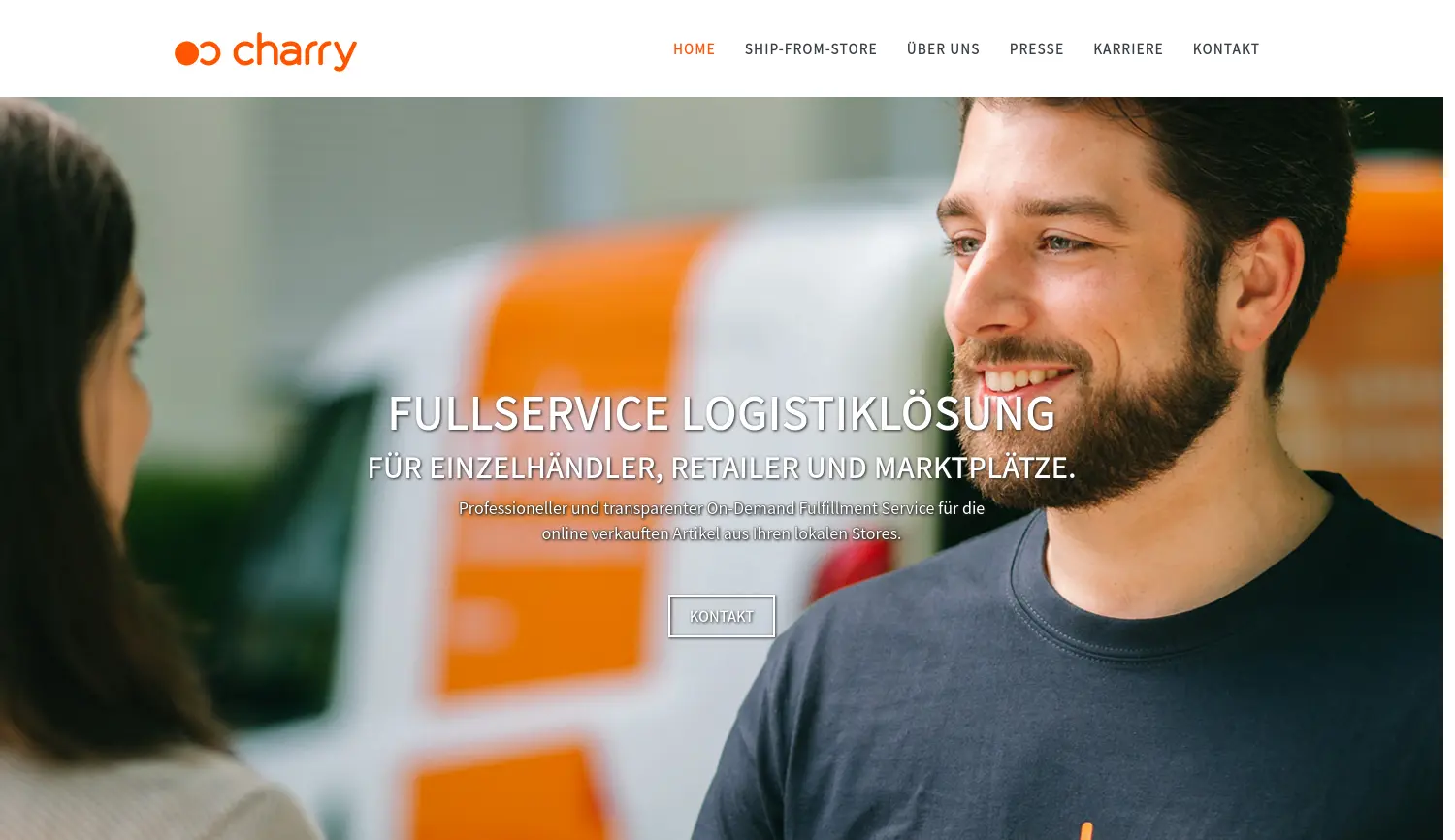 Website der Firma Charry GmbH