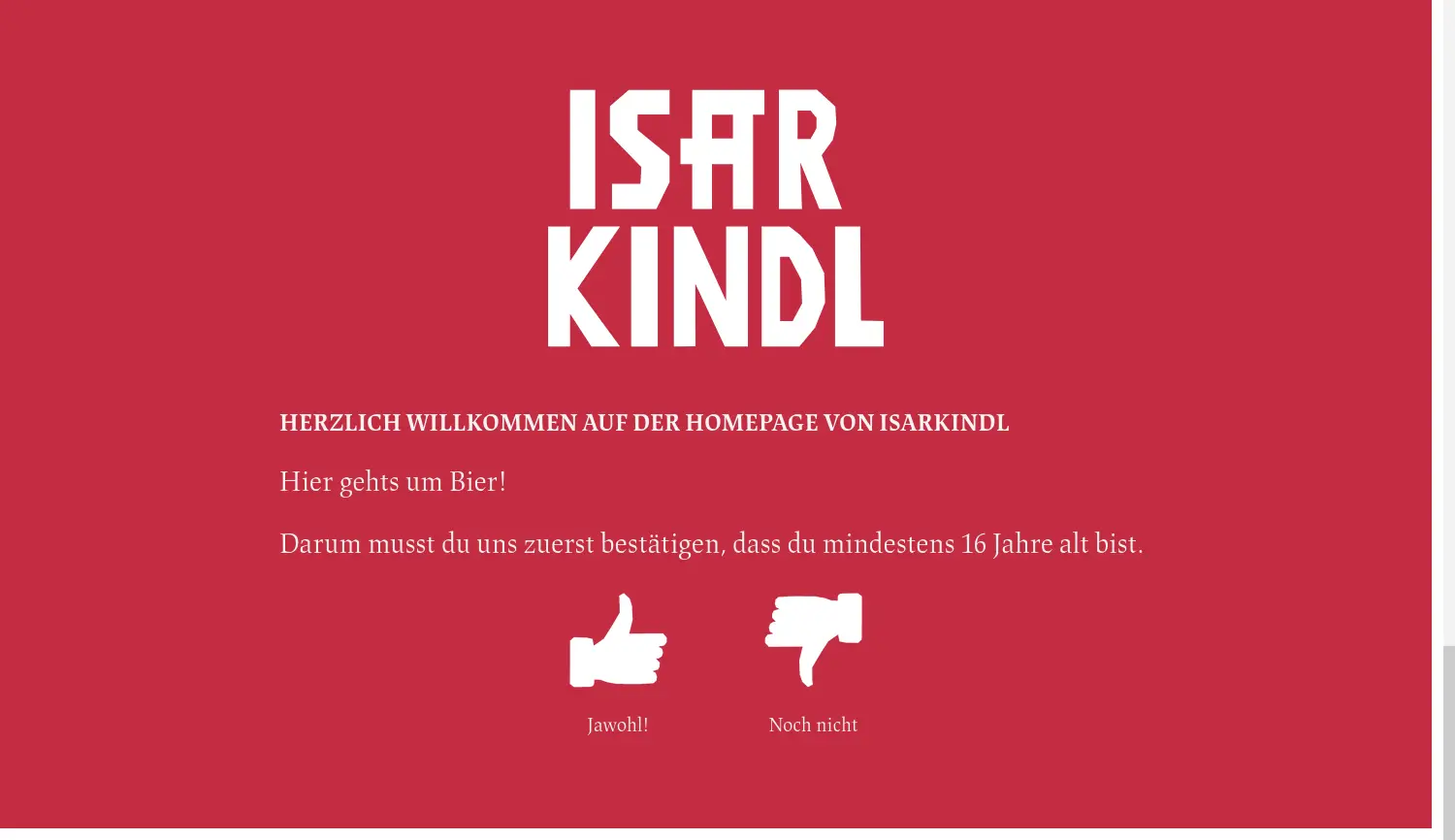 Website der Firma ISARKINDL OHG