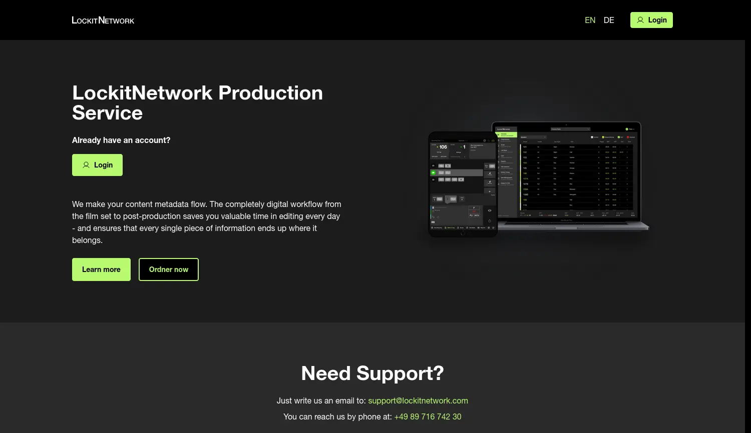 Website der Firma LockitNetwork