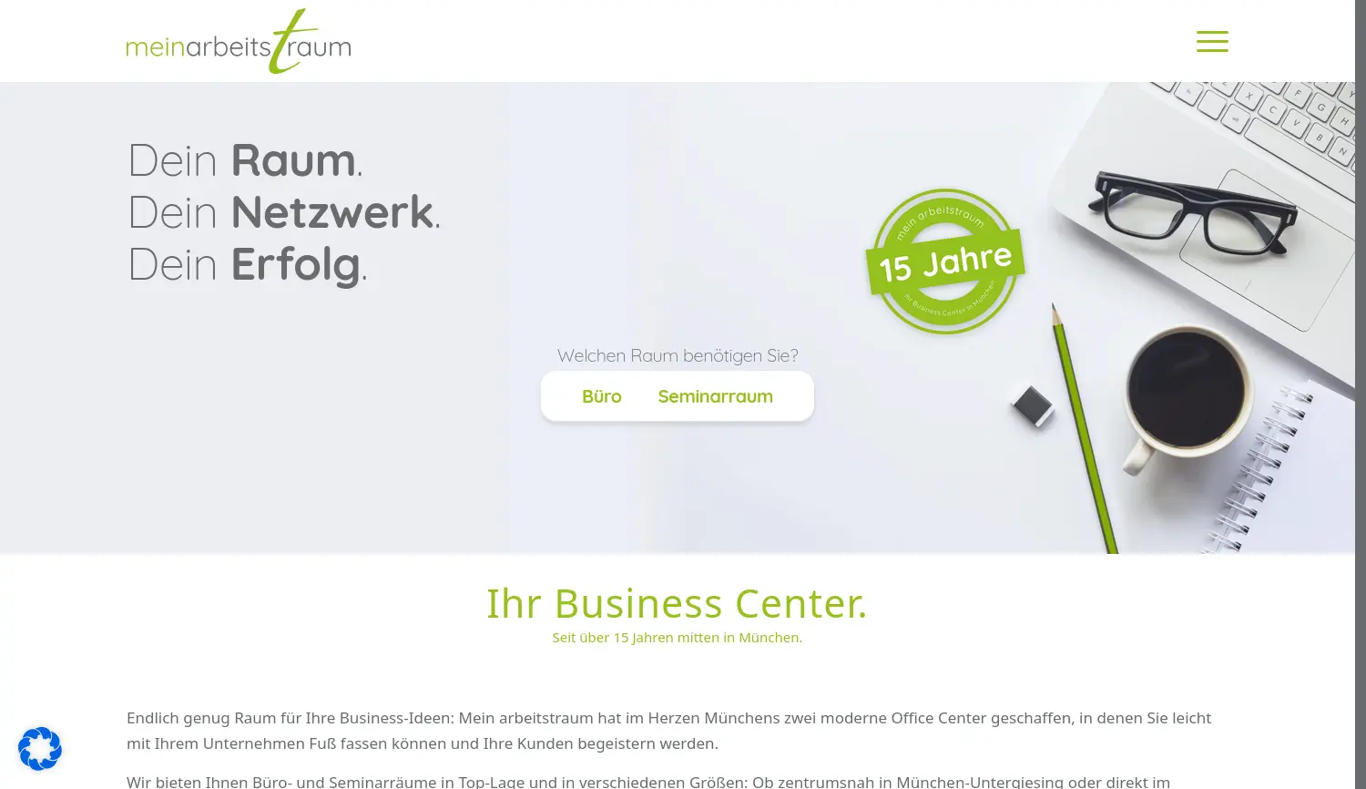Website der Firma KS Businesscenter GmbH