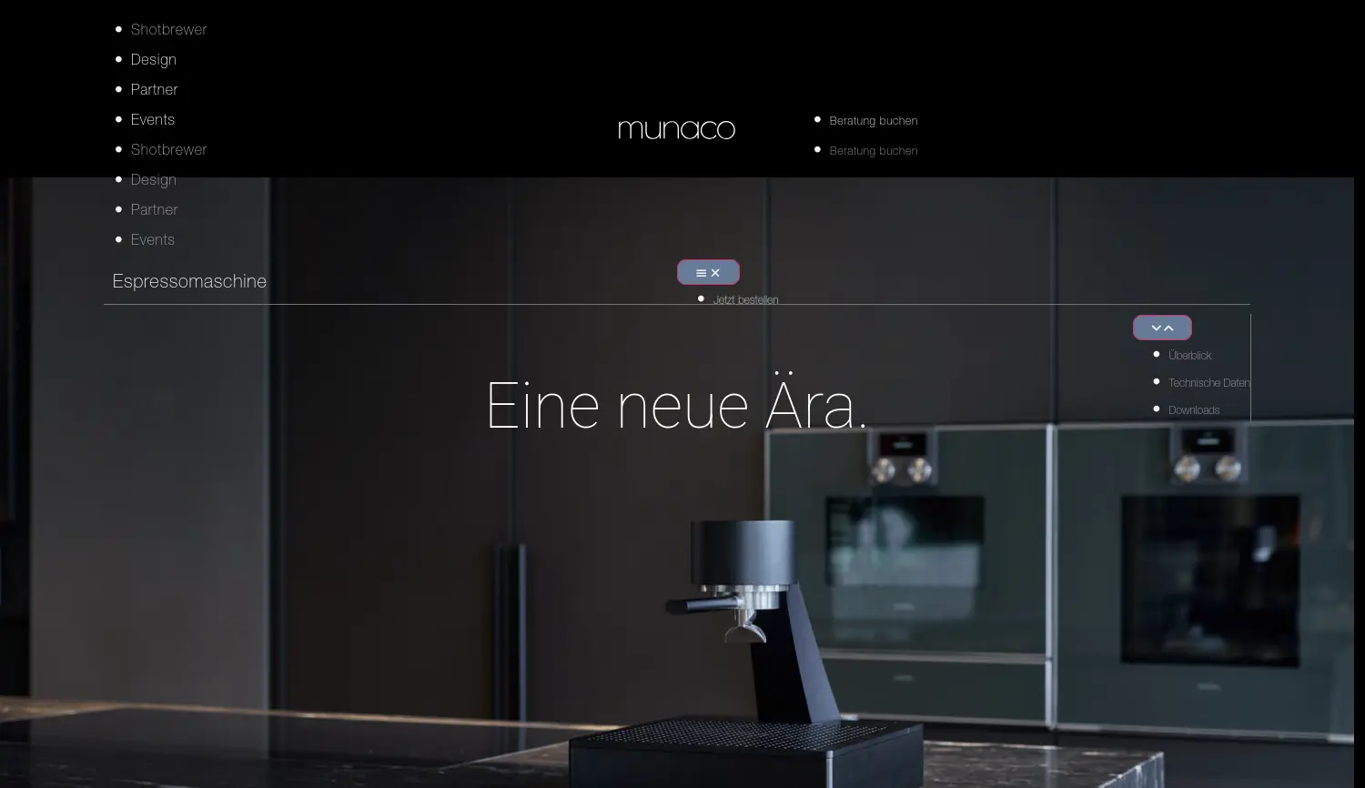 Website der Firma Munaco