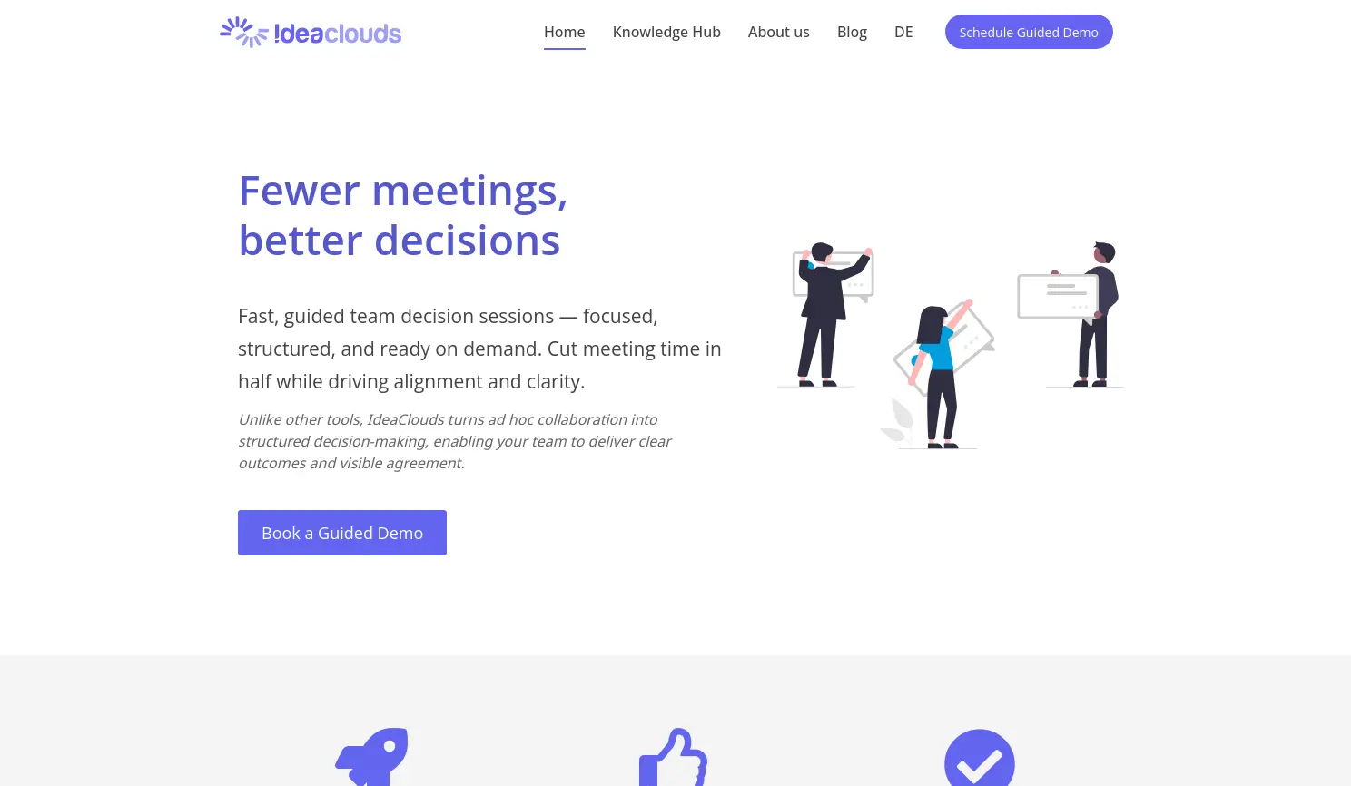 Website der Firma IdeaClouds