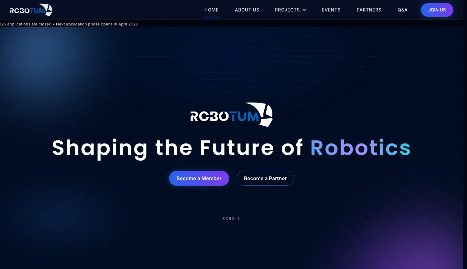 Website der Firma NEXT Prototypes e.V.