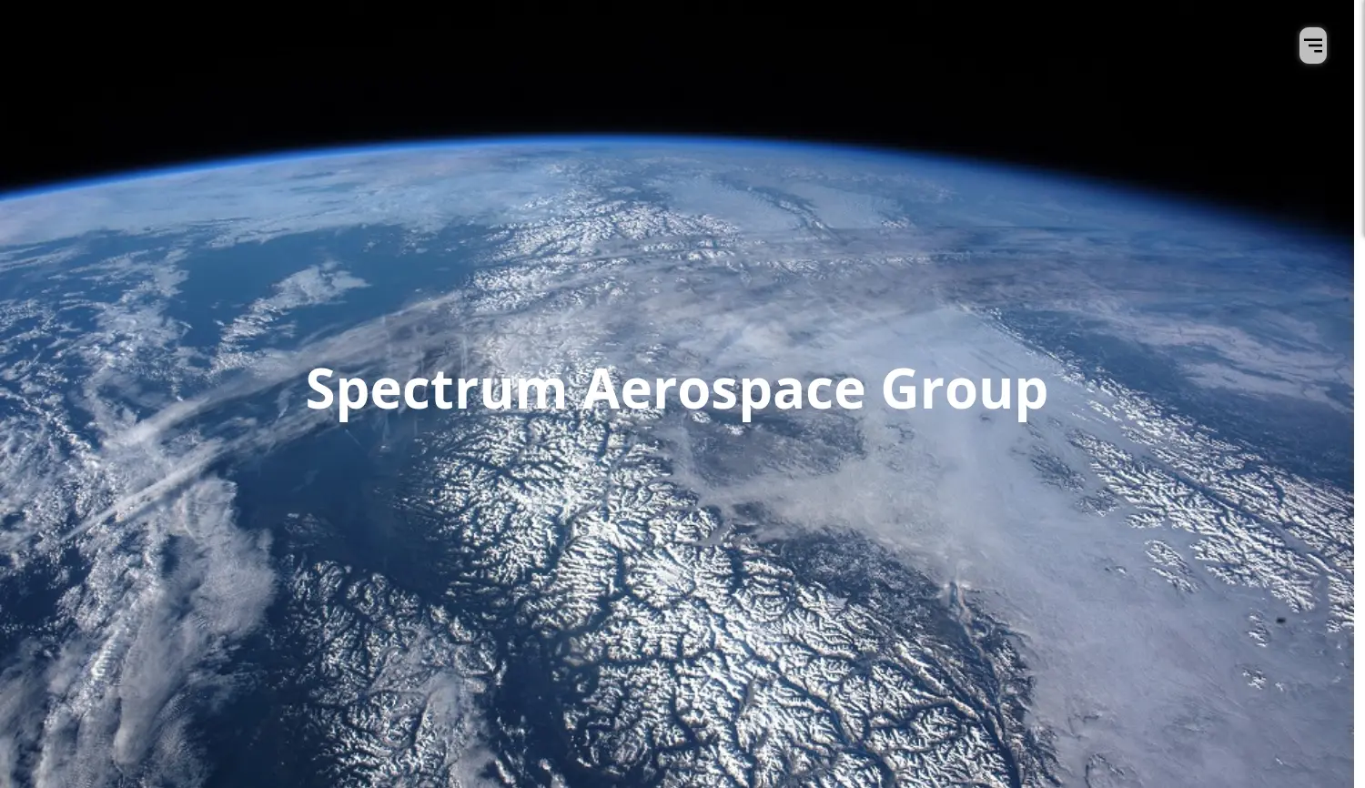 Website der Firma Spectrum Aerospace Group