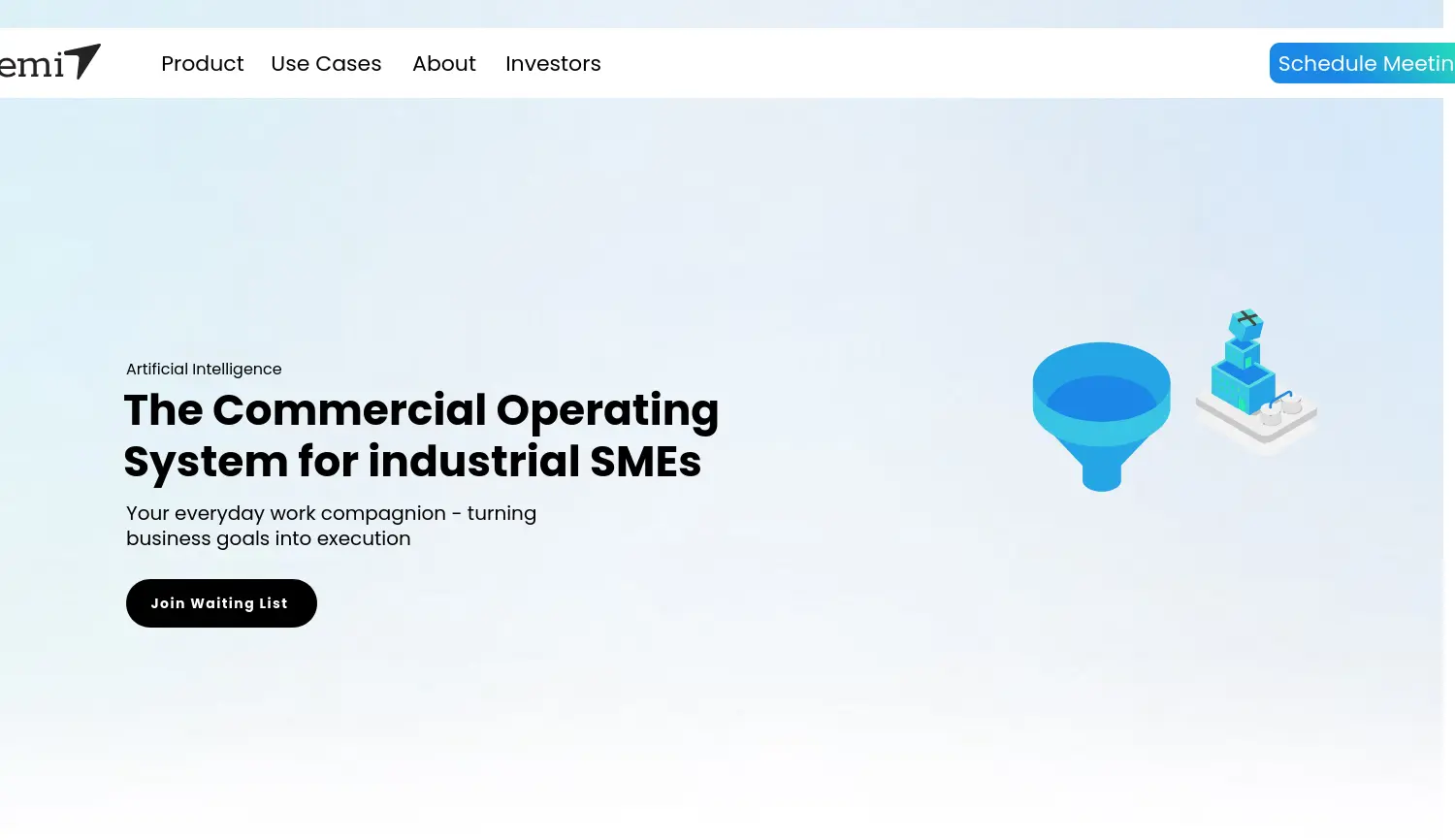 Website der Firma demi Technologies GmbH