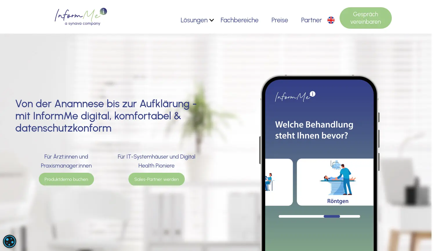 Website der Firma InformMe GmbH