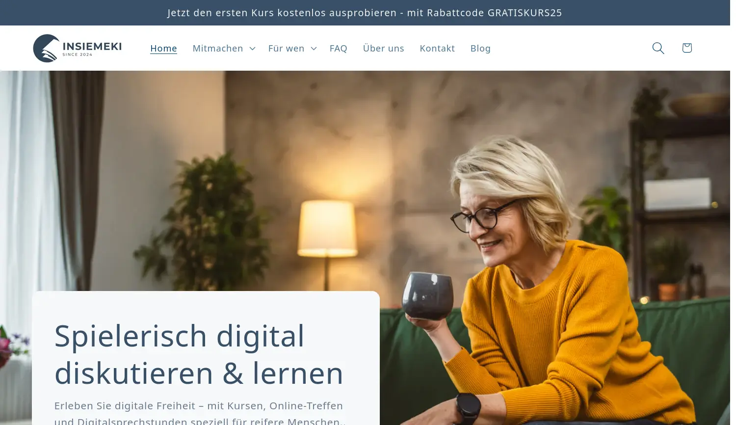 Website der Firma insiemeki