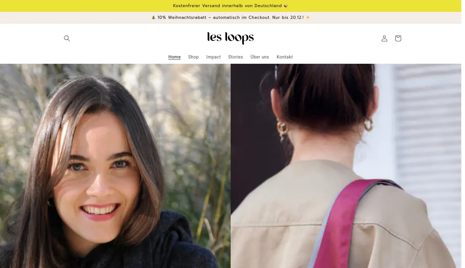 Website der Firma les loops