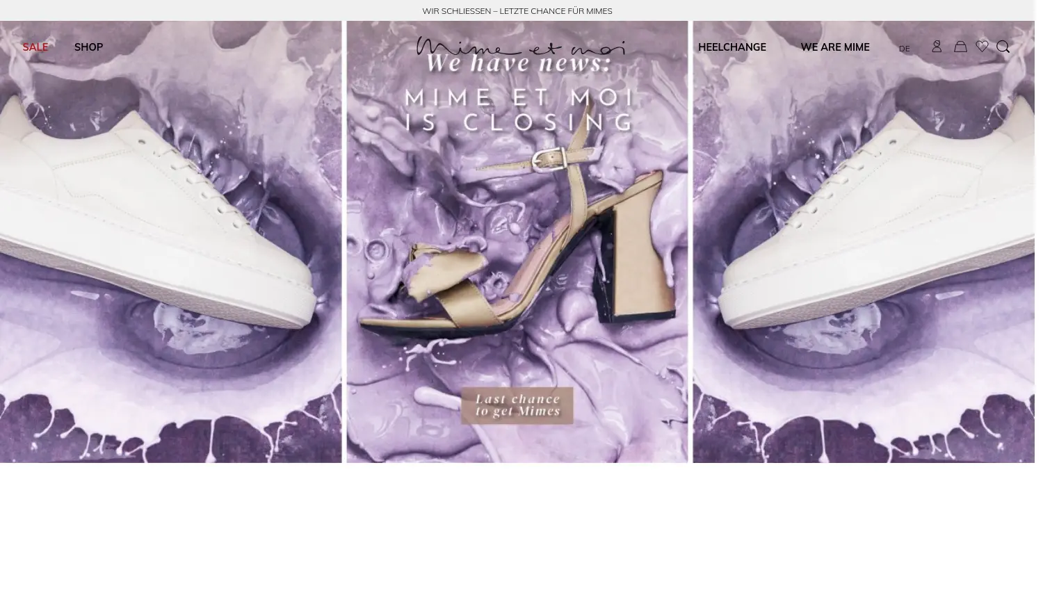 Website der Firma Mime GmbH