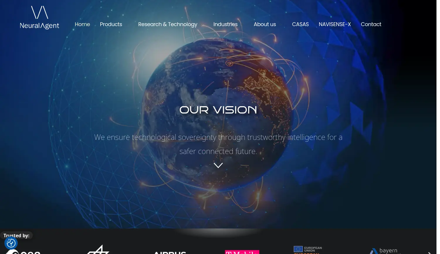 Website der Firma NeuralAgent GmbH