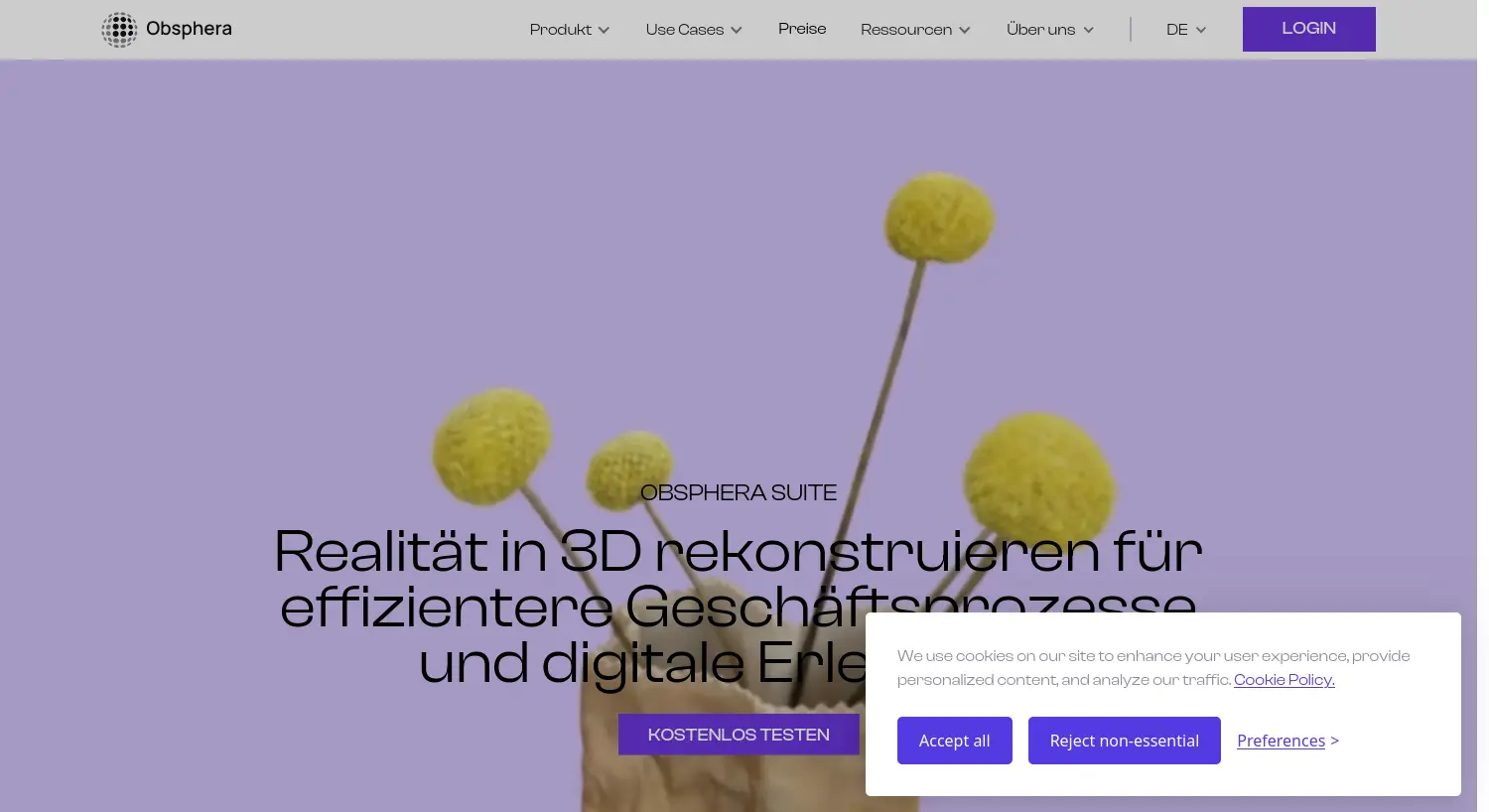 Website der Firma OVRLAY GmbH