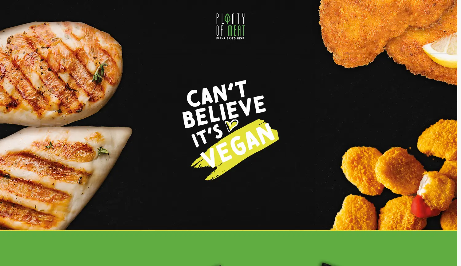 Website der Firma PLANTY OF MEAT