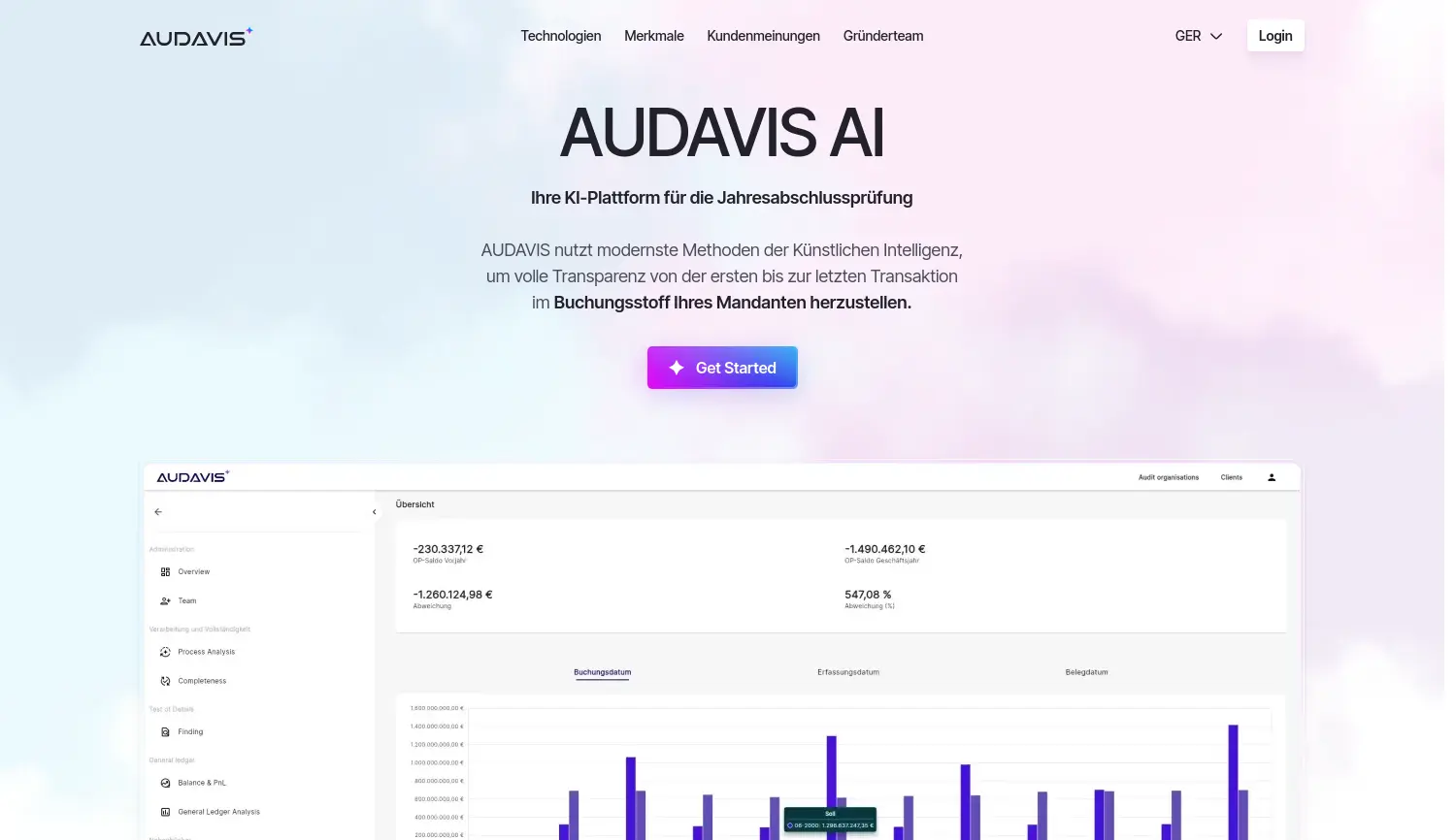 Website der Firma Audavis GmbH