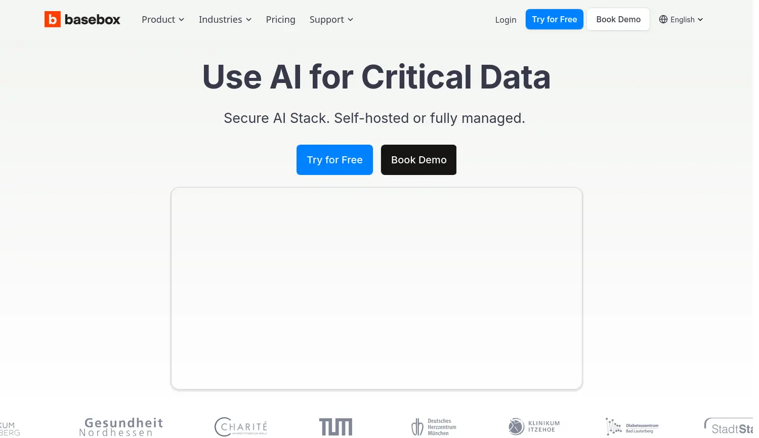 Website der Firma basebox GmbH