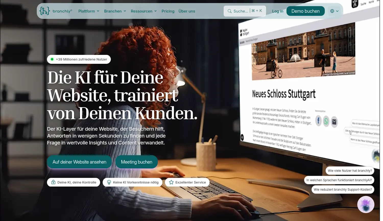 Website der Firma branchly