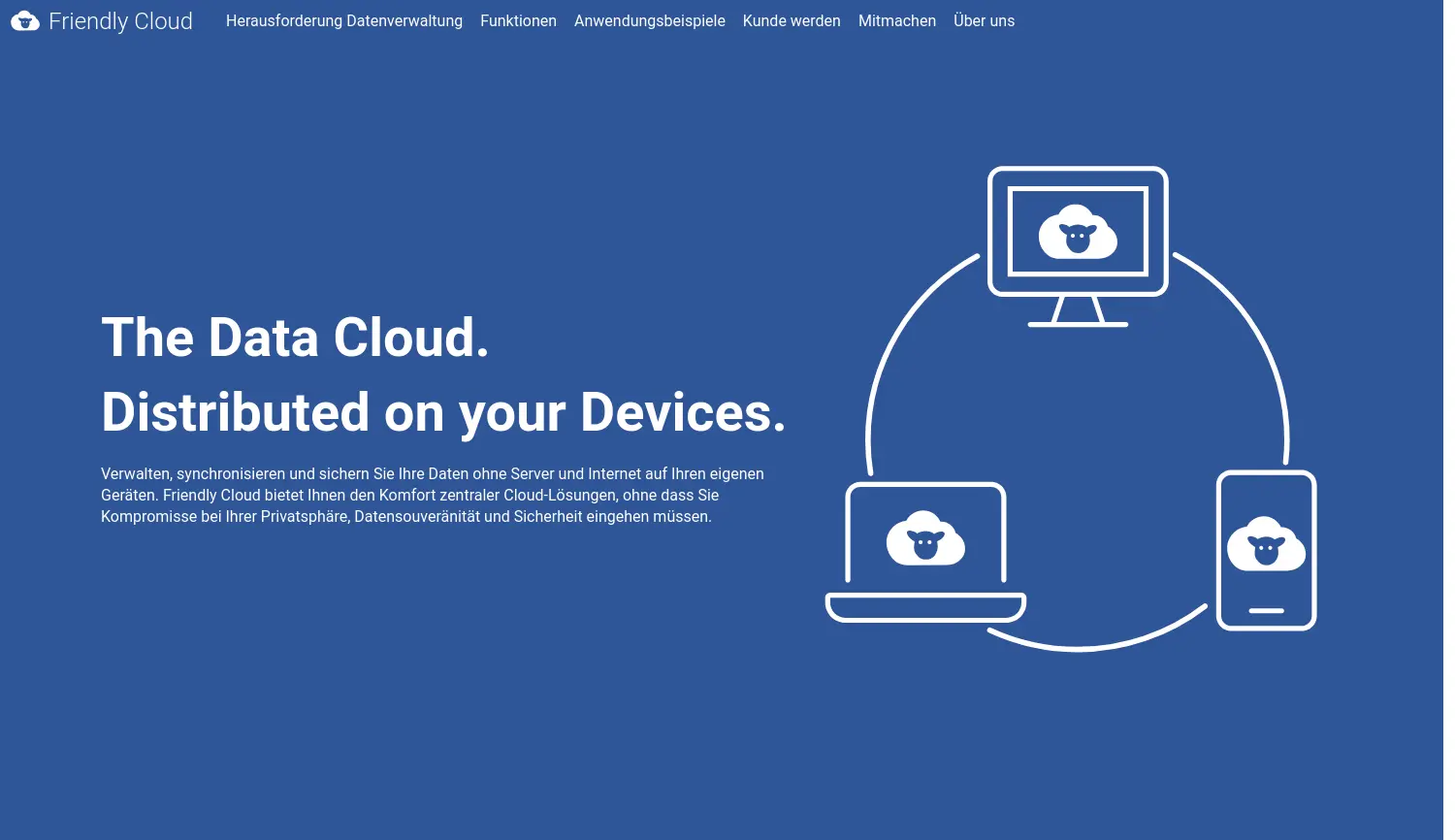 Website der Firma Friendly Cloud UG (haftungsbeschränkt)