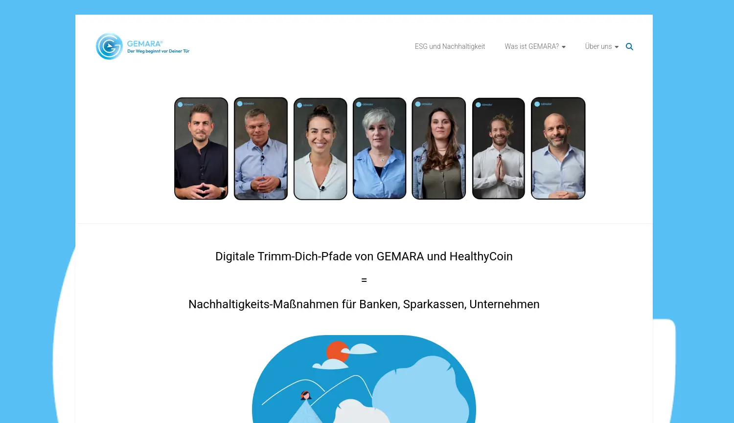 Website der Firma GEMARAhealth GmbH