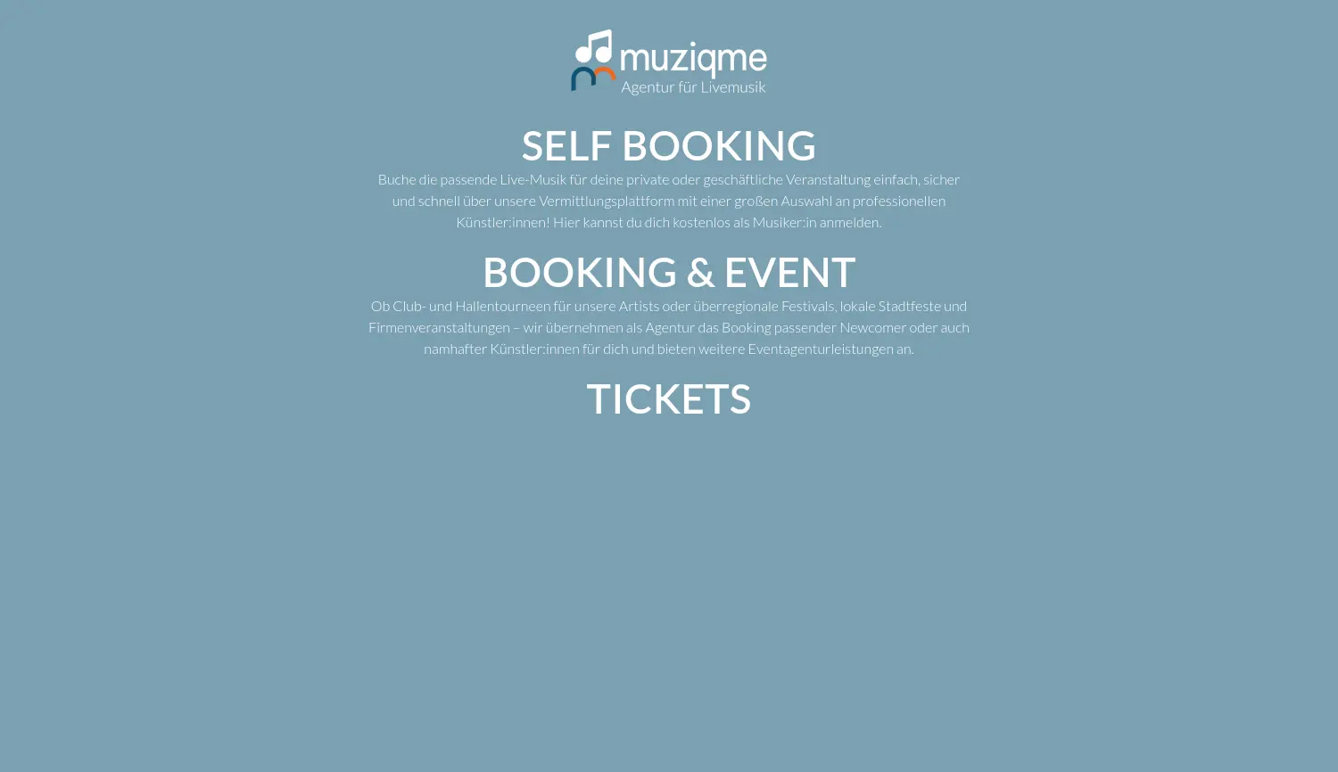 Website der Firma muziqme