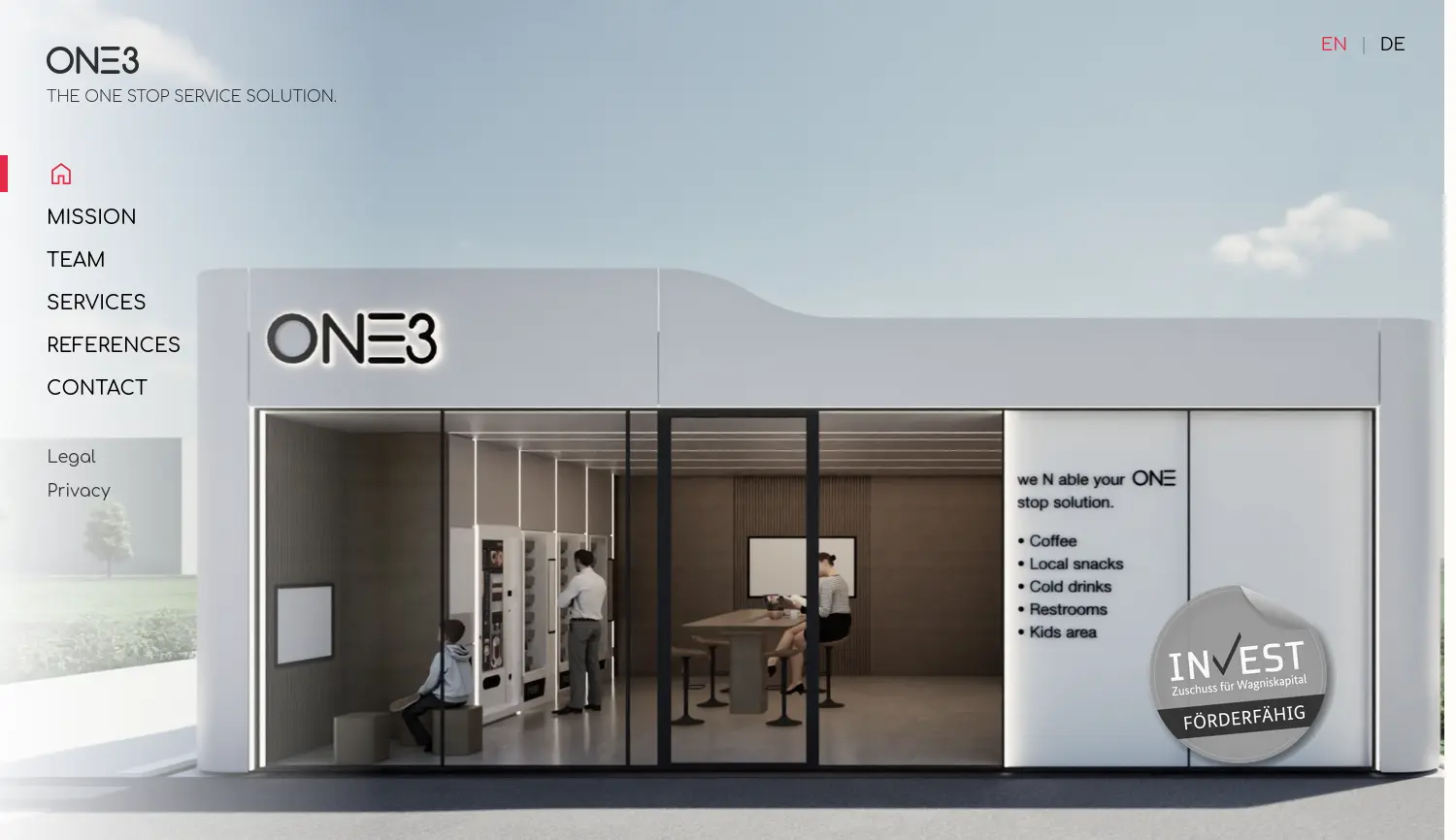 Website der Firma one3