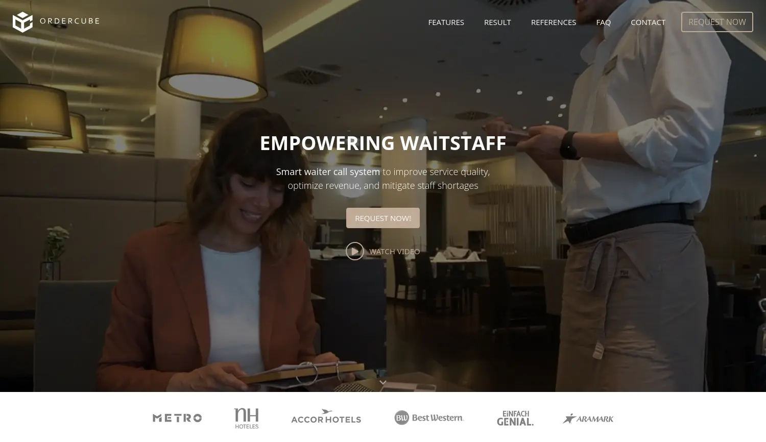 Website der Firma Ordercube GmbH