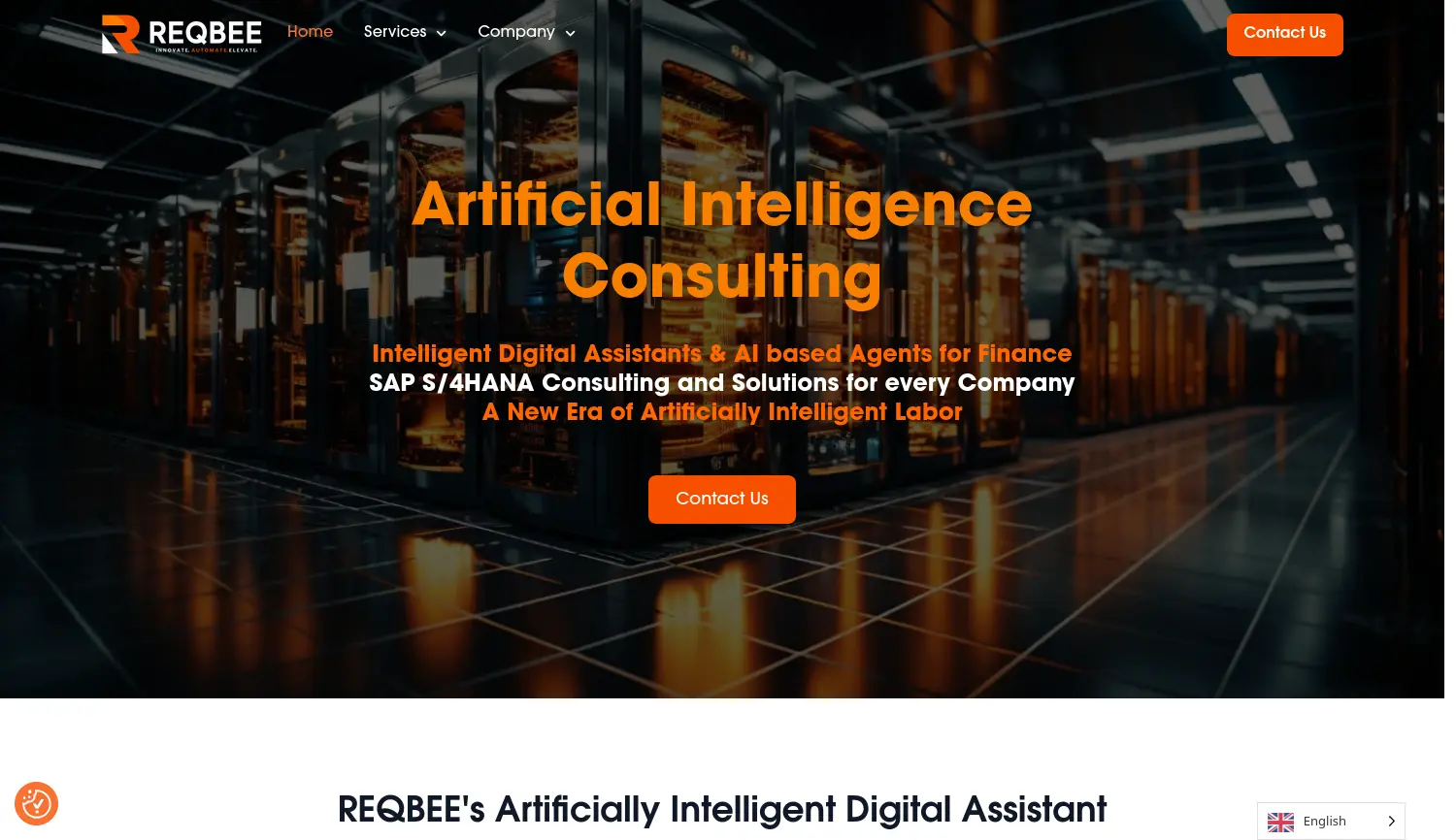 Website der Firma REQBEE GmbH