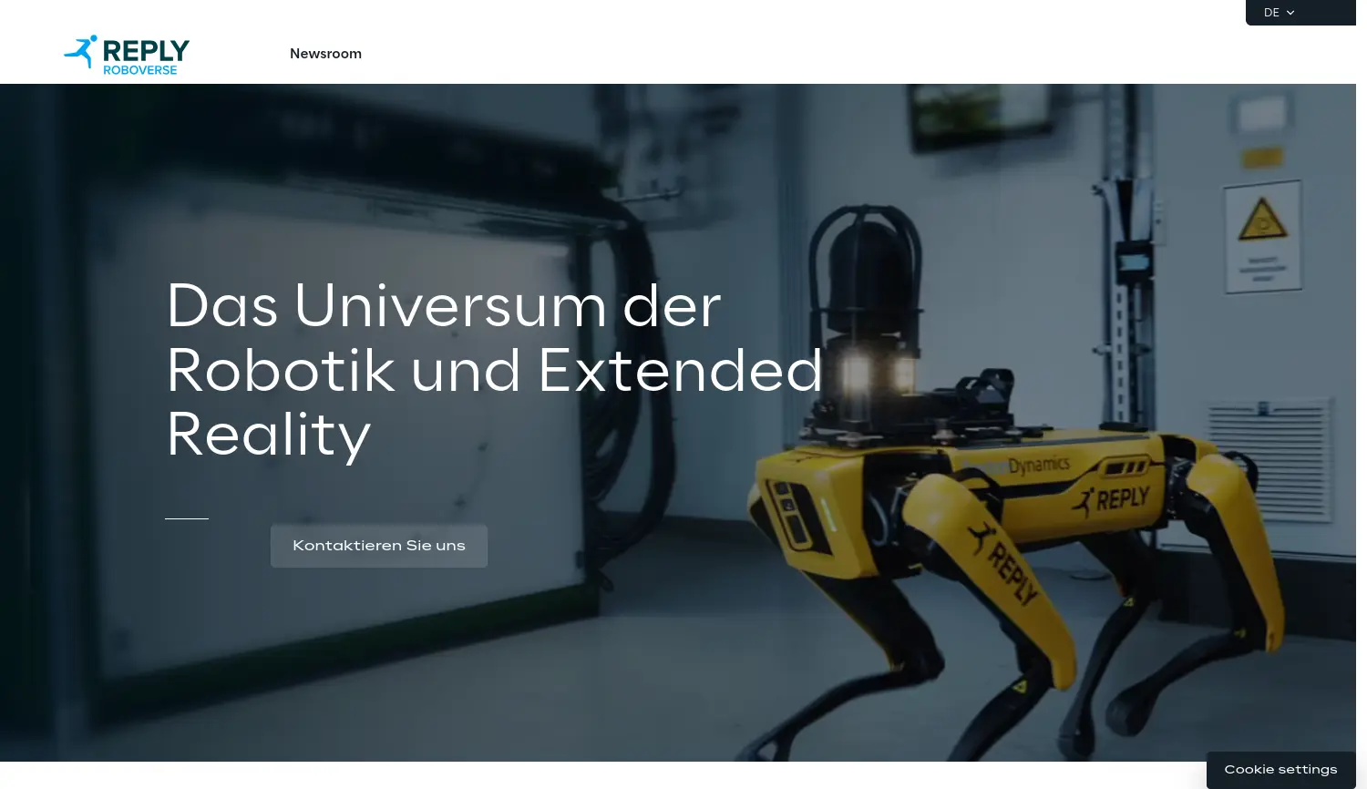 Website der Firma Reply Deutschland SE