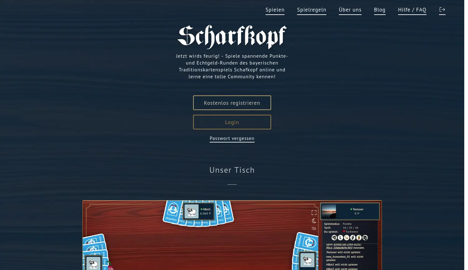 Website der Firma Scharfkopf UG (haftungsbeschränkt)