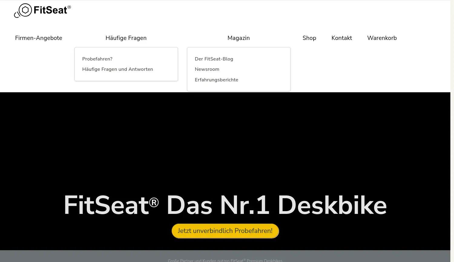 Website der Firma FitSeat Inh. Dr.-Ing. Jan Gumprecht