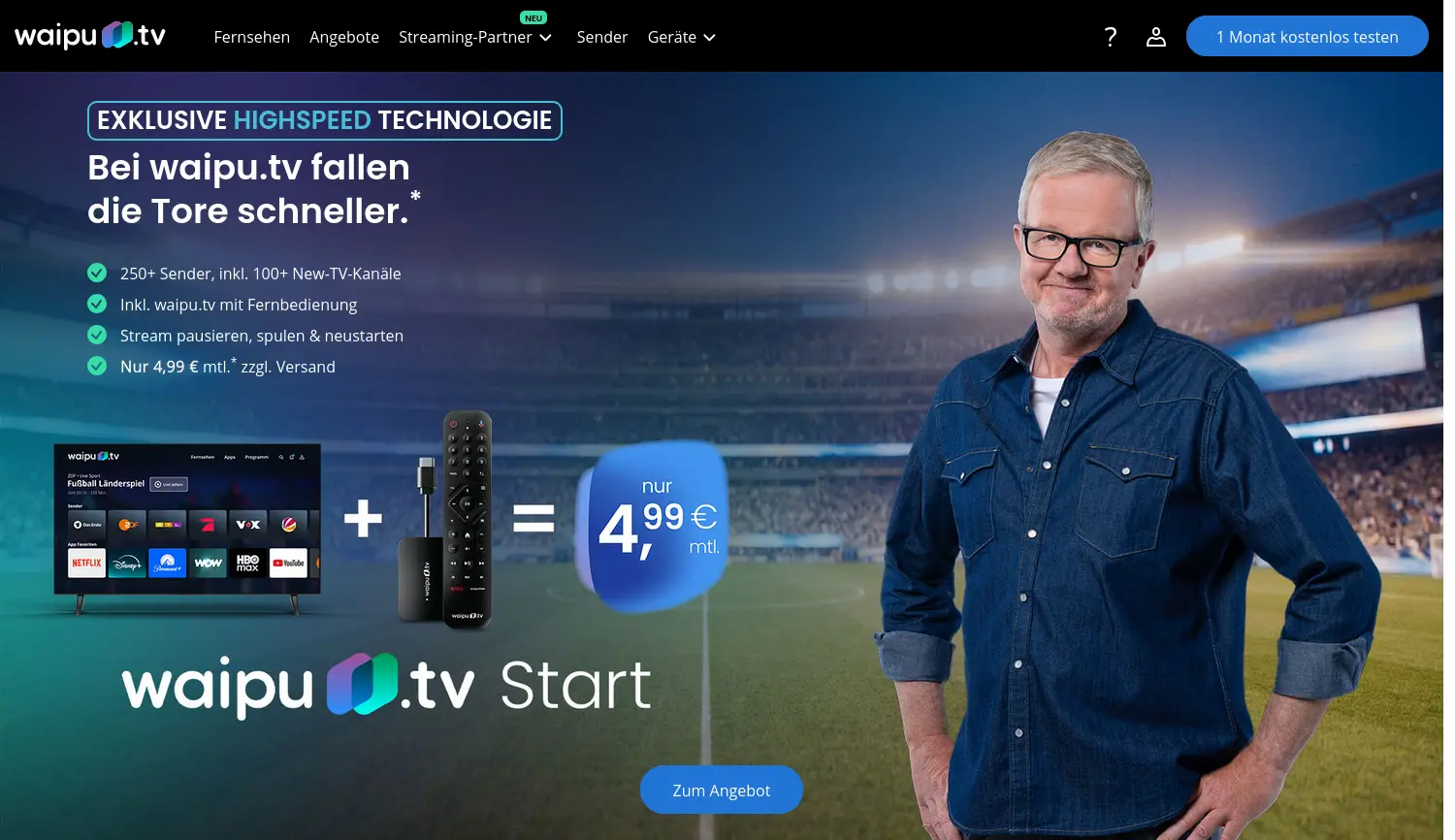 Website der Firma EXARING AG