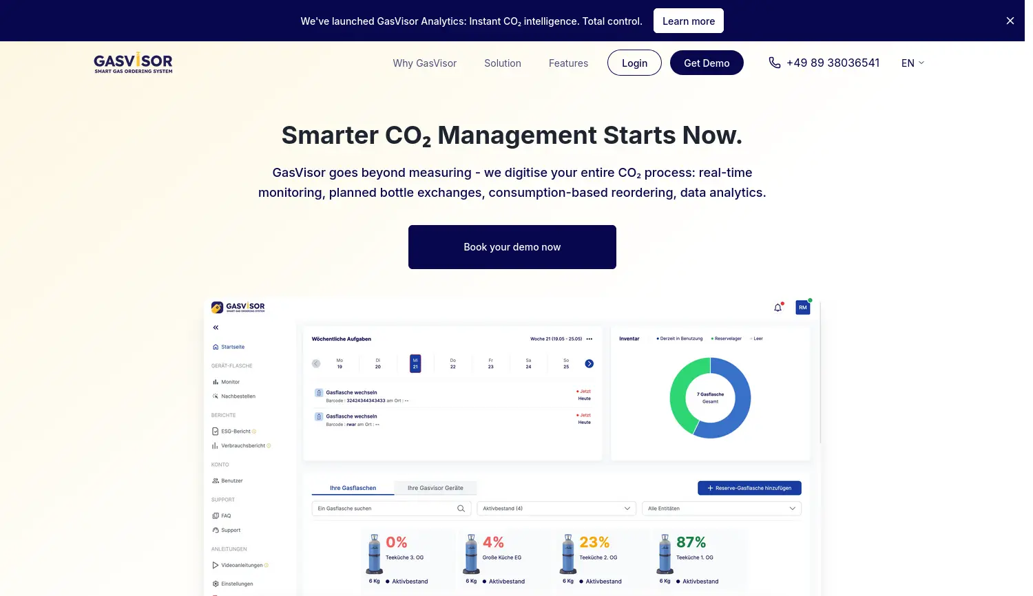 Website der Firma Gastimate Technologies GmbH