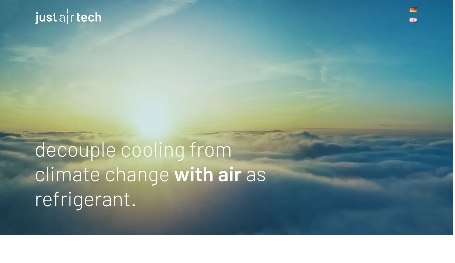 Website der Firma justairtech GmbH