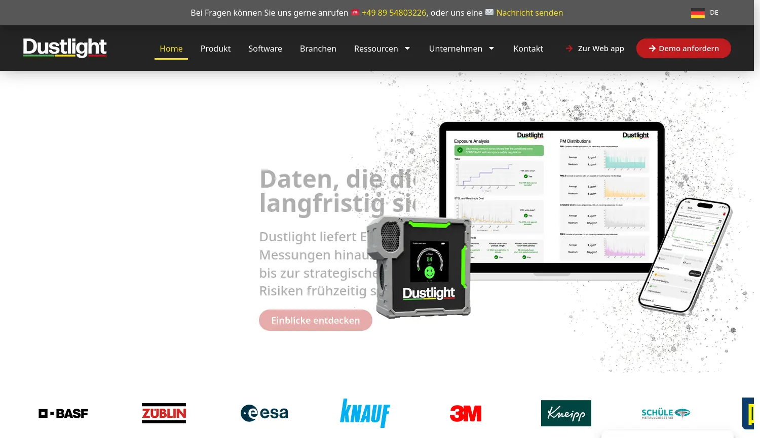 Website der Firma Latai GmbH