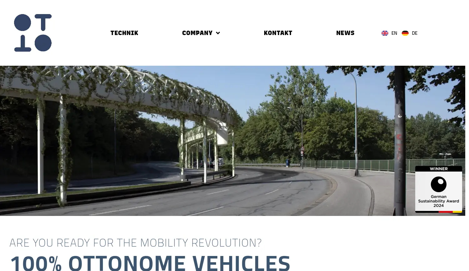 Website der Firma Ottobahn GmbH