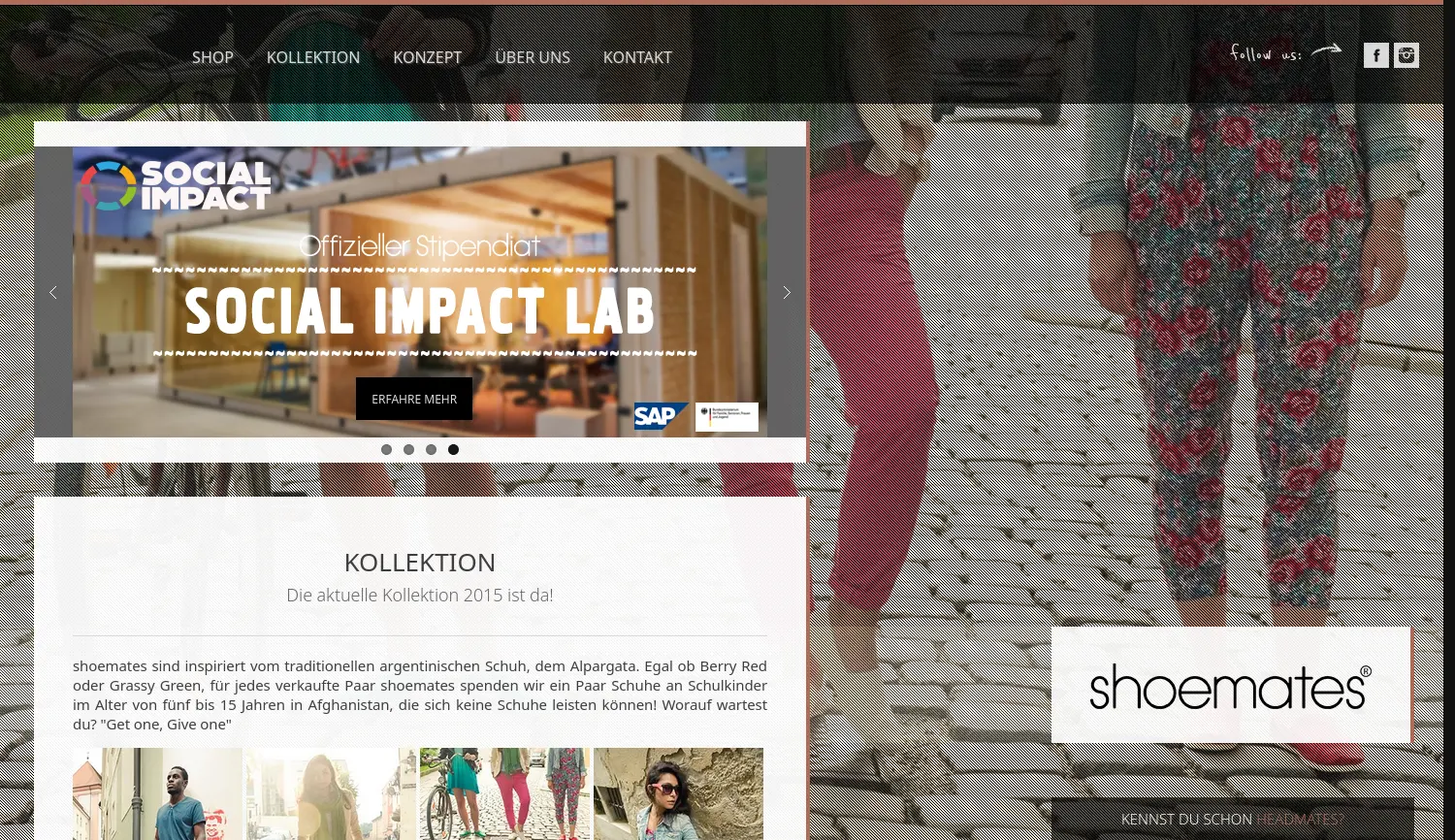 Website der Firma shoemates Langener & Rahimi GbR