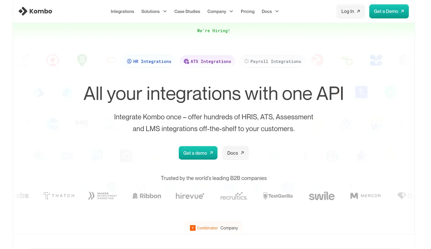 Website der Firma Kombo Technologies GmbH