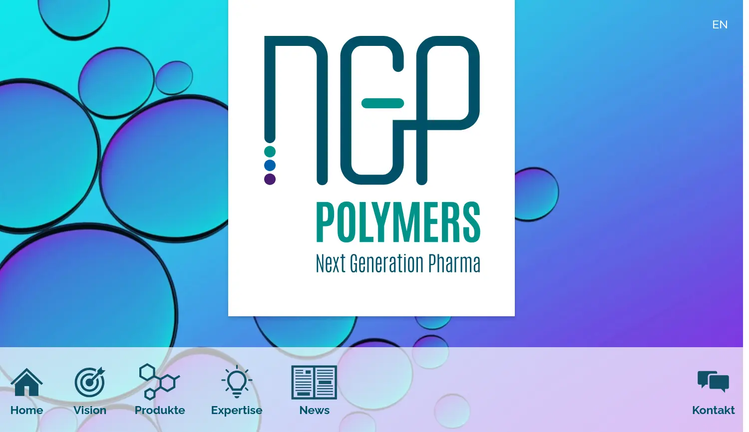 Website der Firma NGP Polymers GmbH