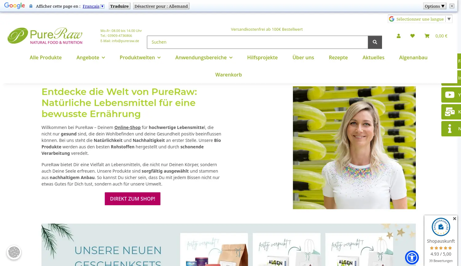 Website der Firma Knufmann GmbH