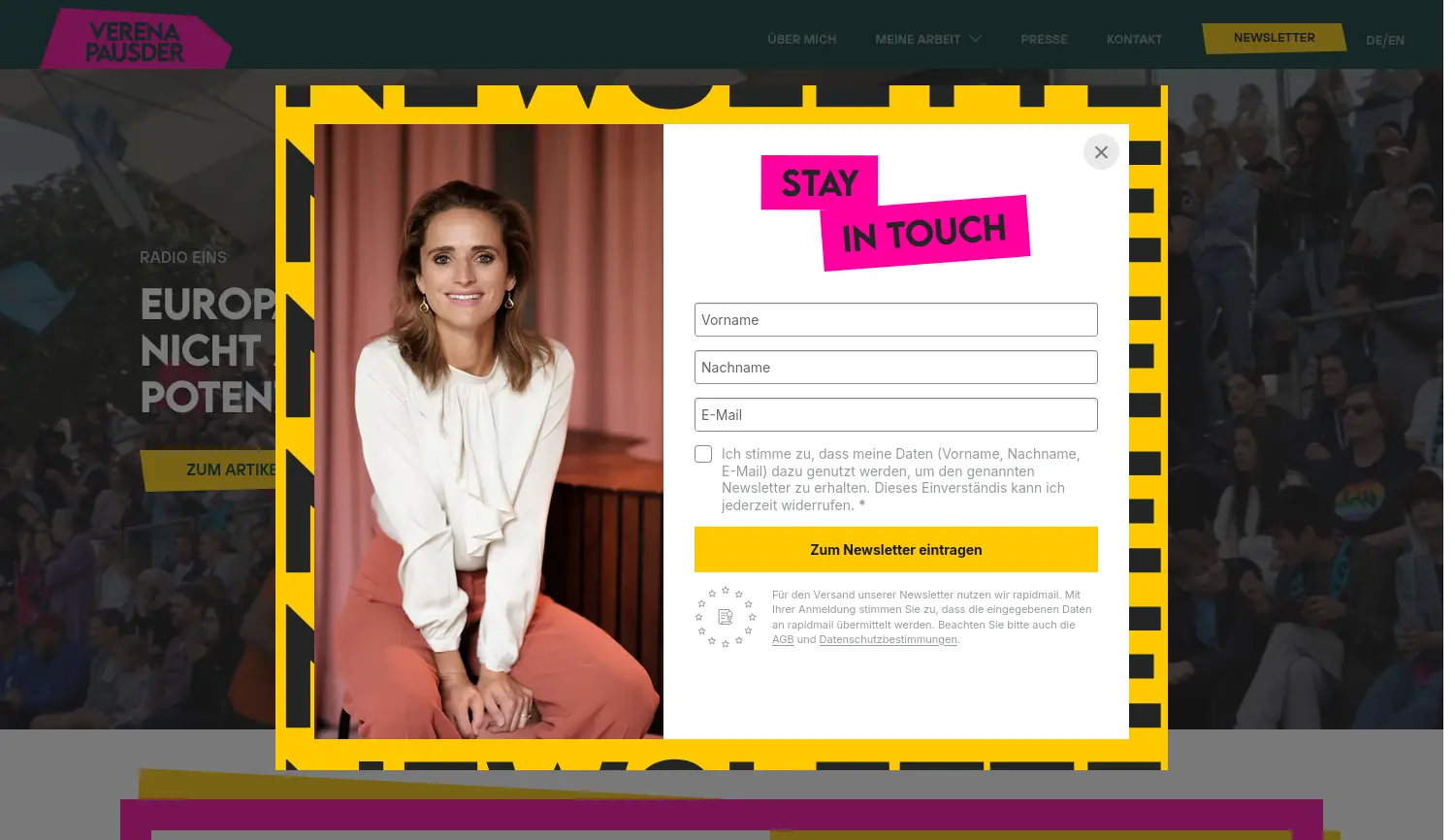 Website der Firma Pausder Ventures GmbH